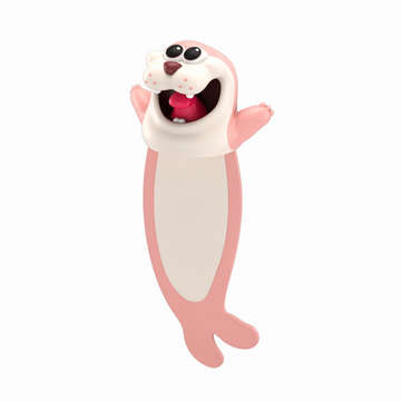 Creative 3D Stereo Cartoon Bookmark Ocean Animal Cute PVC Book Markers Learning Office ... (TYPE: 4)
