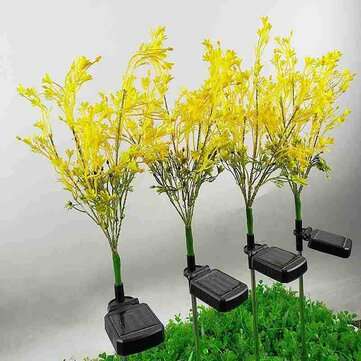 Outdoor Solar Lawn Light Canola Flowers Waterproof Garden Light Led Solar Powered Lights for Garden