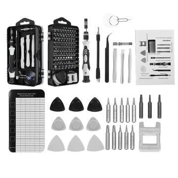 122-In-1 Electric Precision Screwdriver Set Screw Driver Bit Kit Multi Function Repair Device Hand T