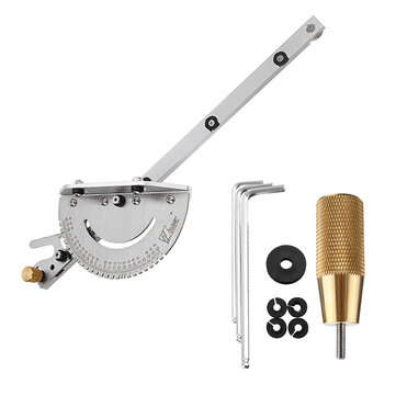 Drillpro Upgraded Miter Gauge Brass Handle Table/Saw Router Miter Gauge Sawing Assembly Ruler
