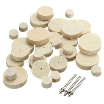 33pcs Wool Polishing Wheel Grinder Accessories for Rotary Tool