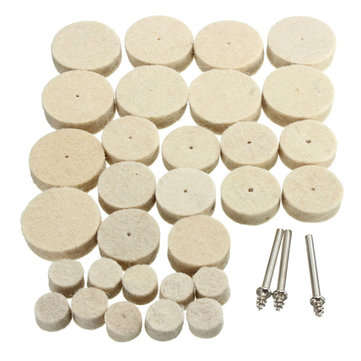 33pcs Wool Polishing Wheel Grinder Accessories for Rotary Tool