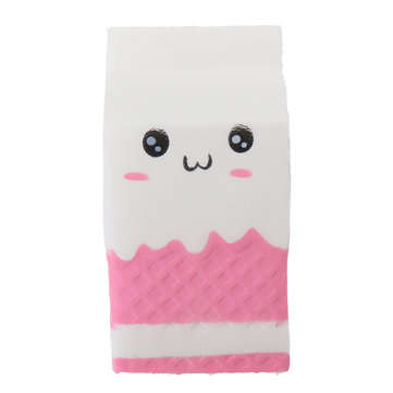 Squishy Jumbo Pink Milk Bottle Box 11cm Slow Rising Soft Collection Gift Decor Toy