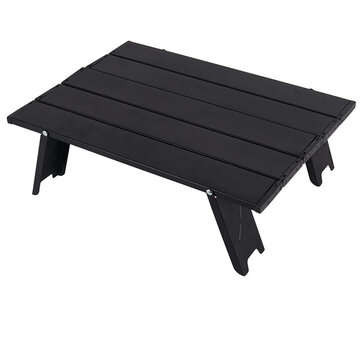 CLS Foldable Table Camping Outdoor Picnic Aluminium Alloy Folding Desk (COLOR.: BLACK)