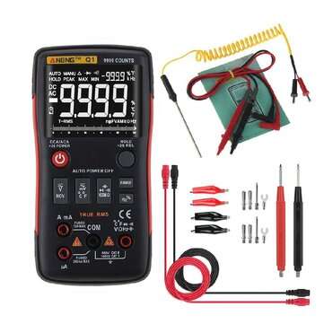ANENG Q1 9999 Counts True RMS Digital Multimeter AC DC Voltage Current Resistance Capacitance Temper