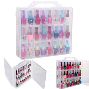 Nail Polish Holder Display Container Case Organizer Storage Box 48 Lattice Salon New