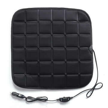 Heated Seat Cushion 12V Nonslip Car Heating Seat Cover Pad Winter Warm Backrest (TYPE: SQUARE)