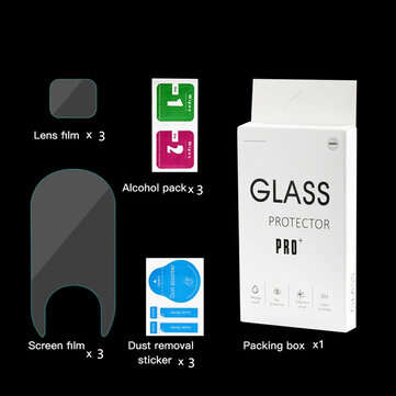 RCSTQ Tempered Glass Protective Film Screen Film Lens Protector for FIMI PALM 2... (MODE: THREESETS)