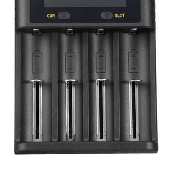 Bmax 3.7V 18650 4 Slot USB Battery Charger 5V2A LCD/USB with LED Indicator for Li-ion Ni-MH/Ni-Cd Re