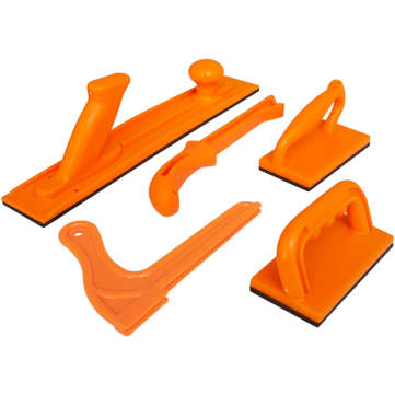 Drillpro Woodworking Push Block and Stick 5 Piece Sets Safety Push Block for Woodworkers and Use On