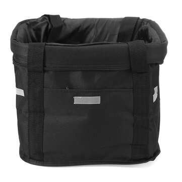 Folding Front Basket Waterproof Handlebar Box Pet Carrier Frame Bag For Electirc Scooter Bicycle Bik