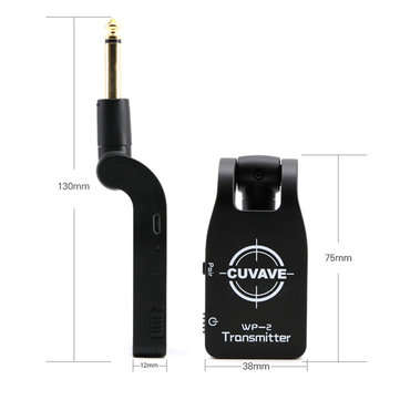 CUVAVE WP-2 Wireless Audio Transmission System Transmitter Receiver with 280 Rotatable 1/4" Plug B