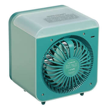 Portable Mini Personal Air Conditioner Desktop Fan Space Cooler USB Rechargeable 3 Gears Air Cooling