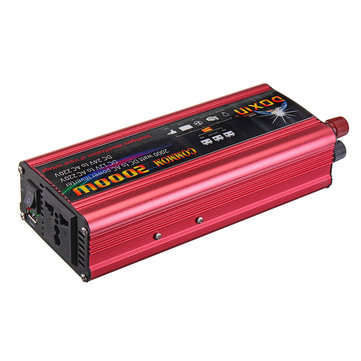 DOXIN Power Inverter 4000W Peak Modified Sine Wave Converter DC 12V/24V To AC 220V USB Plug Port