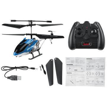 777-571 2.4G 3CH Altitude Hold RC Helicopter RTF Alloy Electric RC Model Toys (COLOR: BLUE)