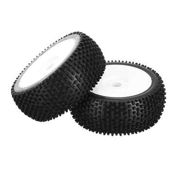 DHK Hobby 8381-722 Wheel Tyre Tire Complete White Rims 2pcs 1/8 8381 Optimus RC Car Parts