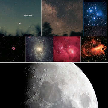 Eyebre Astronomical Telescope 60mm Aperture 360mm Focal Length Tripod Outdoor Camping Telescope with