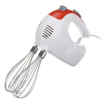 Electric Egg Beater 200W Hand Mixer Stainless Steel Whisk Milk Cooking Baking for Kitchen
