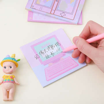 6 Pcs/pack Colorful Sticky Notes Cartoon Love Game Pad Sticky Memo Notes Gift Stationery Office Stic