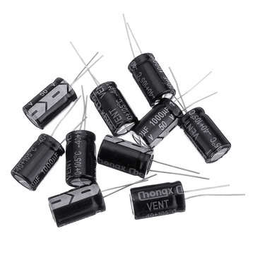 50Pcs 50v 1000uf 1000mf Electrolytic Capacitor 1000UF 50V 13x25mm