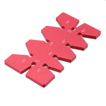 Drillpro Aluminum Alloy 20-65 Degree Angle Gauge Angle Template Ruler For Woodworking
