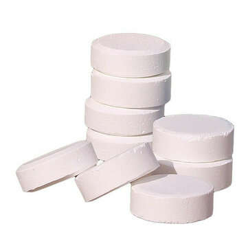 100g Swimming Pool Chlorine Tablets High Content Chlorine Effervescent Sanitizing Tablet Cleaning