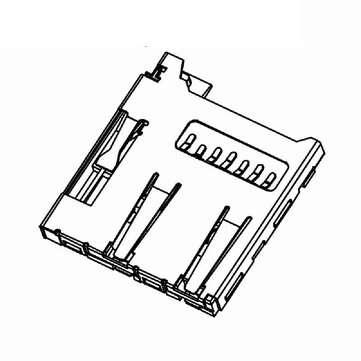 10PCS Mobile Phone Memory Card Socket MICRO SD Card Slot Welded TF Card Socket with Elastic TF Card