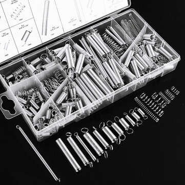 Suleve 200Pcs Steel Springs Electrical Drum Extension Tension Spring Exerciser Pressure Suit