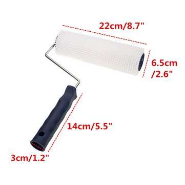 220x13mm White Aeration Latex Flooring Screed Self Leveling Painting Spiked Compound Roller