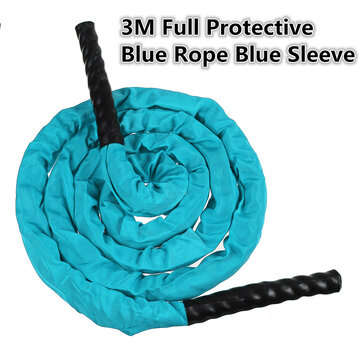 3-Colors 25mm Dia. Fitness Heavy Jump Rope 300CM Weighted Battle Skipping Ropes Power... (TYPE: K10)