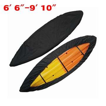 Kayak Cover with Adjustable Bottom Straps UV Resistant Dust Storage Shield Black For H... (SIZE: #1)