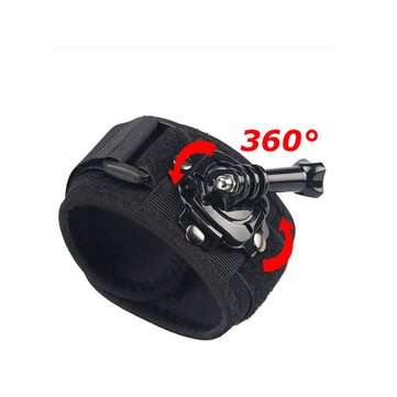 Hand Strap 360 Degree Panoramic Camera Mount Black Wrist Strap For Gopro Hero 8 7 6 3 4 Xiaomi SJCAM