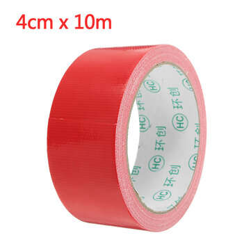 Red Cloth Duct Tape PE Coated Waterproof Strong Adhesive Carpet Tape 2 Sizes (SIZE: #2)