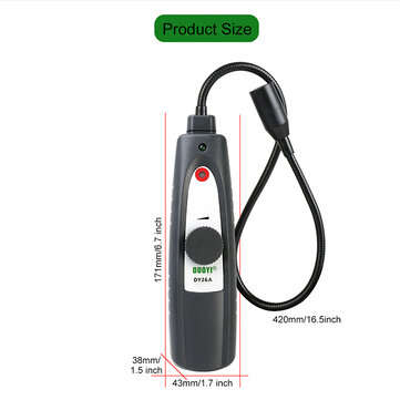 DUOYI DY26A Ultrasonic Leak Detector Tool Gas Water Leak Pressure Vacuum Probes Ultrasonic Transmitt