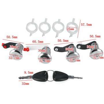 Door Lock Set Barrel For Renault Master Mascot Opel Movano Nissan Intersta 98-09
