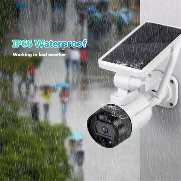 OUERTECH 1080P 2MP Solar Wireless Battery Camera WIFI Outdoor Security IP Camera Alexa Cloud IP66 Wa