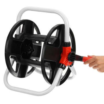 20M Garden Water Hose Truck Reel Spray Pipe Storage Portable Cart Trolley Stand