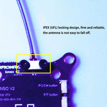 HIFION RC TANSO V2 Racing 5.8GHz VTX 40CH 0/25/200/400/800/1000mW Switchable FPV Transmitter VTX ant
