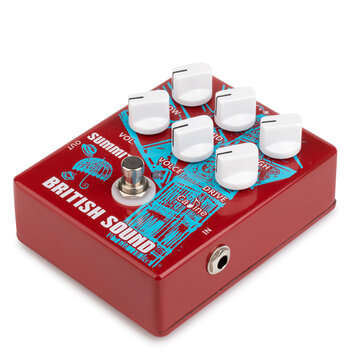 Caline CP-59 Press Pass Red Electric Guitar Effects Pedals with True Bypass Driver and DI Box Classi