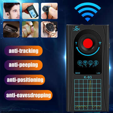 K93 Mini Portable Camera Detector IR Scanner GPS Detector Anti-peeping Anti-tracking