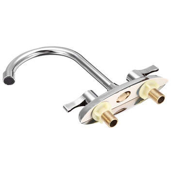 Electroplating Process Hot and Cold Water Faucet With 2 Stainless Steel Hose