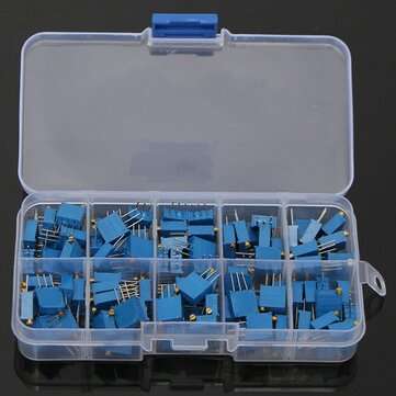 Geekcreit 10 Value 100pcs 100~1M Trimmer Resistor Trim Pot Potentiometer Kit