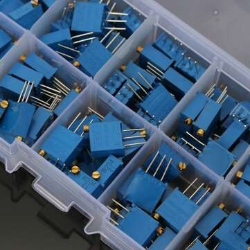 Geekcreit 10 Value 100pcs 100~1M Trimmer Resistor Trim Pot Potentiometer Kit