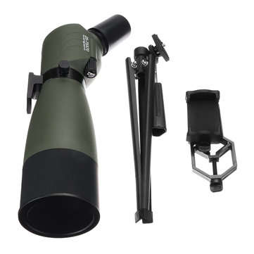 25-75x70 Outdoor Zoom Monocular HD Optic Bird Spotting Telescope With Tripod Phone Holder