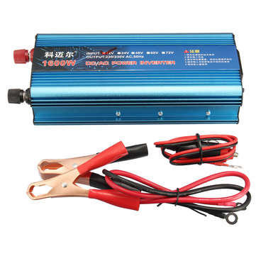DC 12V to AC 220V 1600W LCD Digital Solar Power Inverter Adapter Converter Charger