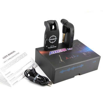 CUVAVE WP-2 Wireless Audio Transmission System Transmitter Receiver with 280 Rotatable 1/4" Plug B