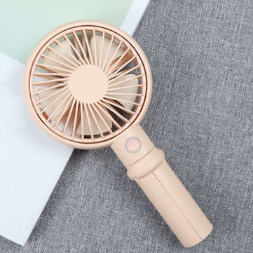 Benks Mini USB Rechargeable Handheld Desktop 3 Adjustable Speed Cooling Fan with C... (COLOR.: PINK)