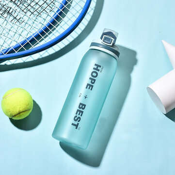 DILLER 31oz 900ML Tritan BPA Free Water Bottles With Leak-proof Lock Portable Large... (COLOR: CYAN)