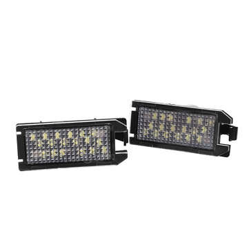 12V LED License Plate Light Lamps White 2Pcs For Fiat 500 For Jeep Grand Cherokee For Maserati Levan