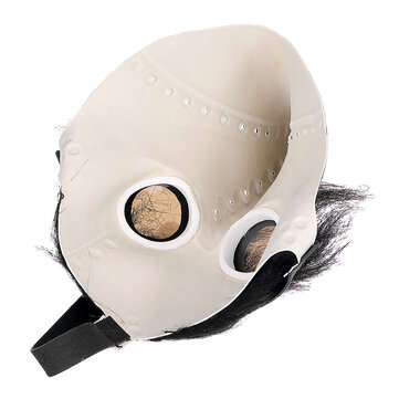 The Plague Doctor Mask Black Latex Gothic Steampunk Bird Beak